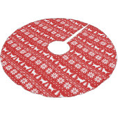 Golden Retriever Silhouettes kerstpatroon Kerstboom Rok (Gekanteld)