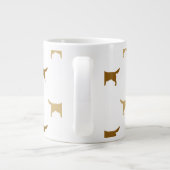 Golden Retriever Silhouettes Pattern Grote Koffiekop (Achterkant)