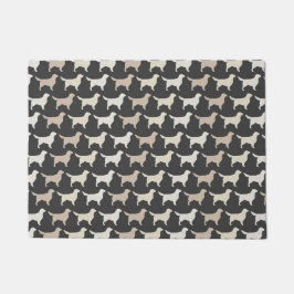 Golden Retriever Silhouettes Pattern | Kute honden Deurmat