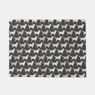 Golden Retriever Silhouettes Pattern   Kute honden Deurmat