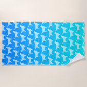 Golden Retriever Silhouettes Pattern Strandlaken (Voorkant)