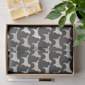 Golden Retriever Silhouettes Pattern Tissuepapier (Geschenk)