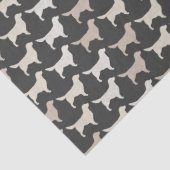 Golden Retriever Silhouettes Pattern Tissuepapier (Detail)