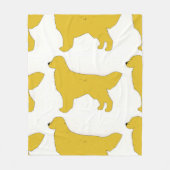 Golden Retriever silo Fleece Deken (Voorkant)