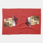 Golden Retriever Sinterklaas Theedoek (Horizontaal)