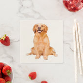 Golden Retriever Sitting Servet (Insitu)