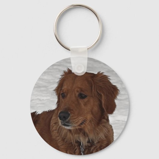 Golden Retriever Sleutelhanger (Voorkant)