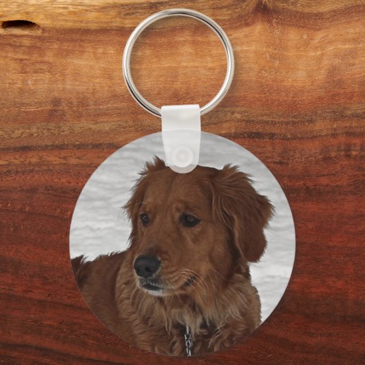 Golden Retriever Sleutelhanger (Voorkant)