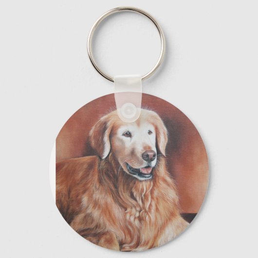 Golden Retriever Sleutelhanger (Voorkant)
