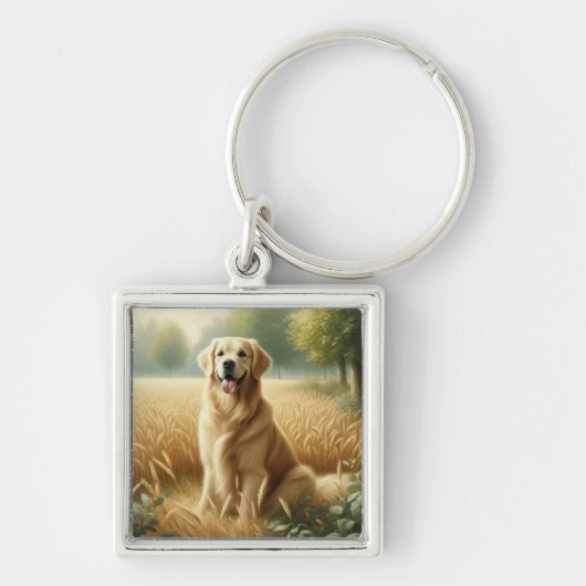 Golden Retriever Sleutelhanger (Voorkant)