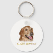 Golden Retriever Sleutelhanger (Voorkant)
