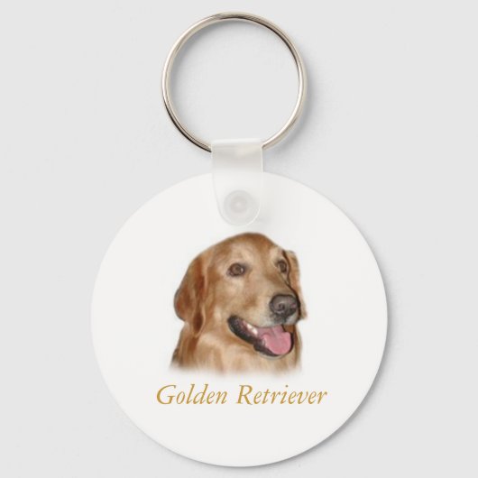 Golden Retriever Sleutelhanger (Voorkant)