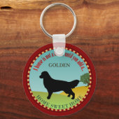 Golden Retriever Sleutelhanger (Voorkant)