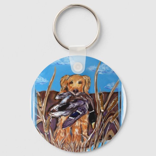 GOLDEN RETRIEVER SLEUTELHANGER (Voorkant)
