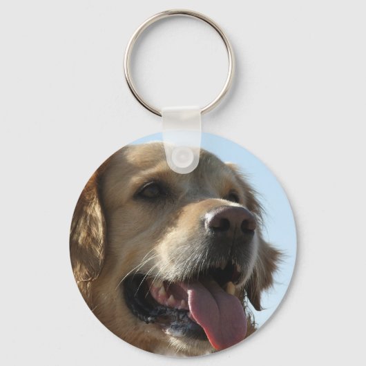 Golden Retriever Sleutelhanger (Voorkant)