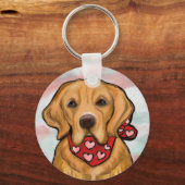 Golden Retriever Sleutelhanger (Voorkant)