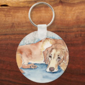 Golden Retriever Sleutelhanger (Voorkant)