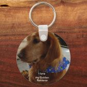 Golden Retriever Sleutelhanger (Voorkant)