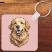 Golden Retriever Sleutelhanger (Achterkant)