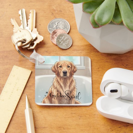 Golden Retriever Sleutelhanger (Bureau)
