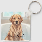 Golden Retriever Sleutelhanger (Achterkant)