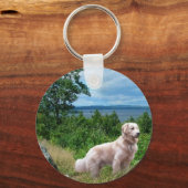Golden Retriever Sleutelhanger bij het meer (Voorkant)
