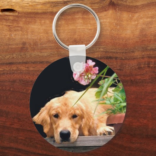 Golden Retriever Sleutelhanger met ventilator (Voorkant)
