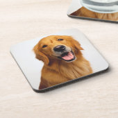 Golden Retriever Smile Bier Onderzetter (Linkerzijde)