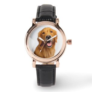 Golden Retriever Smile Horloge