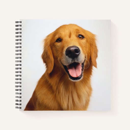 Golden Retriever Smile Notitieboek (Voorkant)