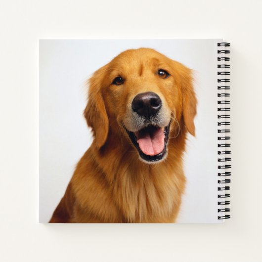Golden Retriever Smile Notitieboek (Achterkant)