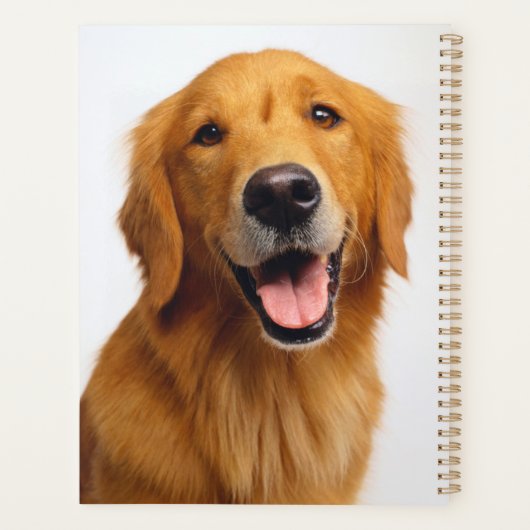 Golden Retriever Smile Planner (Achterkant)