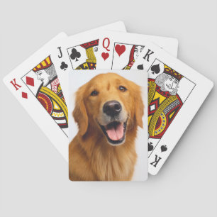 Golden Retriever Smile Pokerkaarten