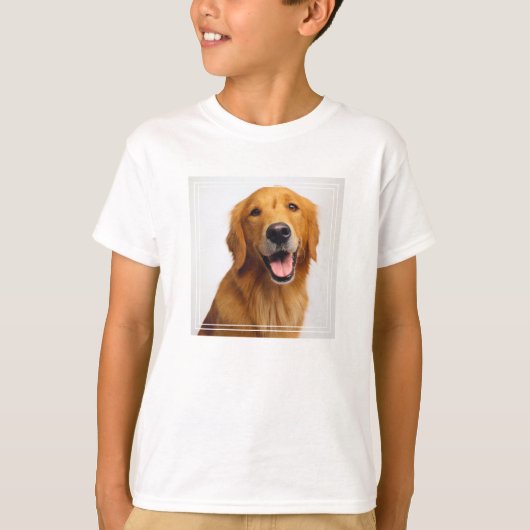 Golden Retriever Smile T-shirt (Voorkant)