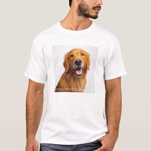 Golden Retriever Smile T-shirt (Voorkant)