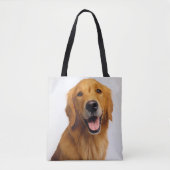 Golden Retriever Smile Tote Bag (Voorkant)