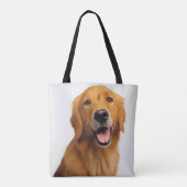 Golden Retriever Smile Tote Bag (Achterkant)