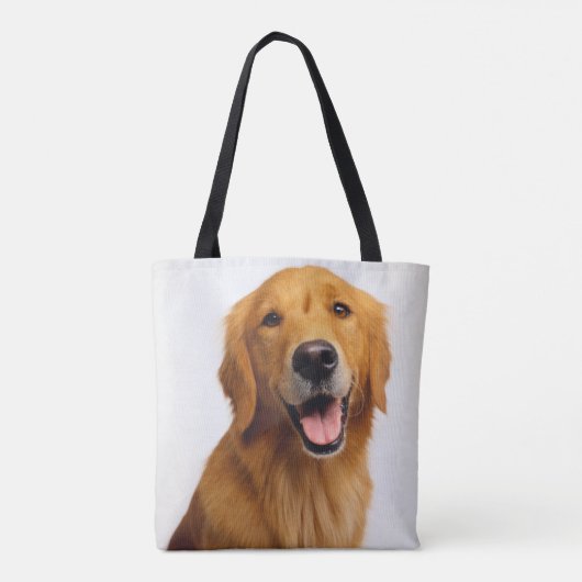 Golden Retriever Smile Tote Bag (Achterkant)