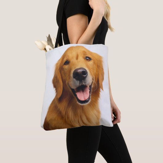 Golden Retriever Smile Tote Bag (Dichtbij)
