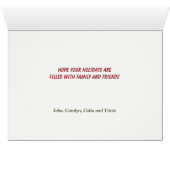 Golden Retriever Sneeuwman Vriend Kerstmis (Binenzijde Horizontaal (Onderkant))