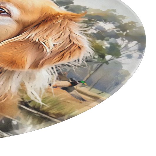 Golden Retriever Snijplank (Hoek)