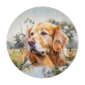 Golden Retriever Snijplank (Voorkant)