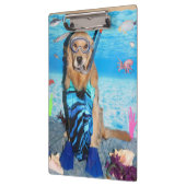 Golden Retriever Snorkeler Klembord (Links)