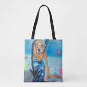 Golden Retriever Snorkeler Tote Bag (Voorkant)