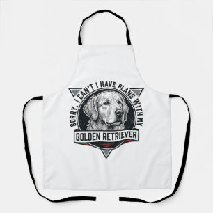 Golden Retriever Sorry I Have Plans Hond Liefhebbe Schort