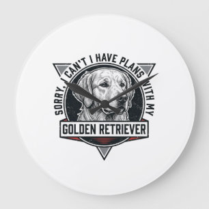 Golden Retriever Sorry I heb plannen Hond Liefhebb Grote Klok