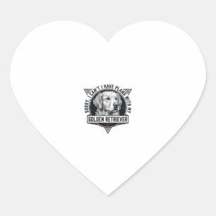 Golden Retriever Sorry I heb plannen Hond Liefhebb Hart Sticker