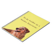 Golden Retriever Spiral Photo Notitieboek (Linkerzijde)