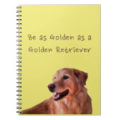 Golden Retriever Spiral Photo Notitieboek (Voorkant)