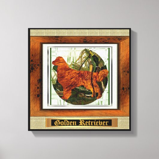 Golden Retriever Sporting Dog Canvas Afdruk (Voorkant)